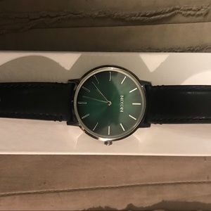 Nixon watch with Blk Leather band